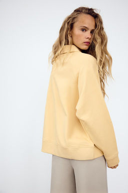 PLUSH POLO SWEATSHIRT - Zara фото 5
