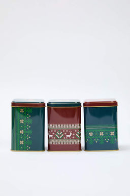 Y?lbas? Temal? 3lu Metal Saklama Kab? 9x9x12cm TPHAW26SKB00000 - Trendyolmilla фото 2