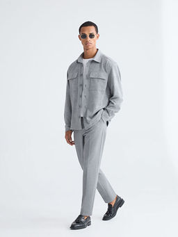 Regular Fit Uzun Kollu Ekose Erkek G?mlek Ceket