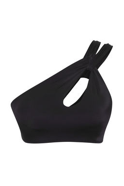 TRENDYOLMILLA Siyah Tek Omuz Cut Out/Pencereli Bikini Ustu TBESS25BU00001  фото 5