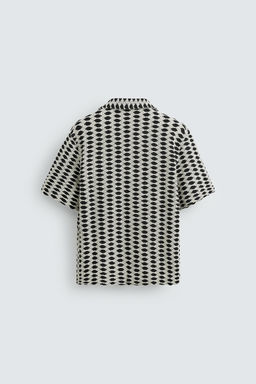 CONTRAST JACQUARD SHIRT - Zara фото 14