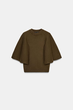 KNIT CAPE SLEEVE SWEATER - Zara фото 5
