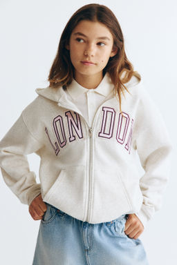 Chaqueta sudadera con capucha y motivo estampado - H&m фото 2