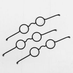 Очки для игрушек, набор 3 шт., размер 1 шт.: 3.5×10.5×6.2 см, чёрные