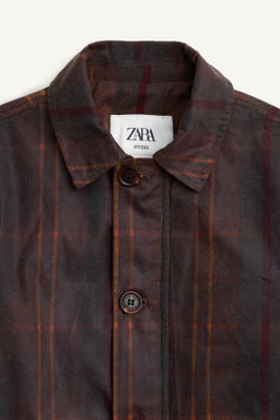 LIMITED EDITION CHECK WAXED COAT