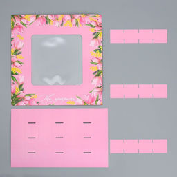 Цена за 5 шт. Коробка для конфет, кондитерская упаковка, 16 ячеек От всего сердца, 18.9?18.9?3.8 см