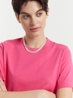 Футболка Mark Formelle маджента из хлопка фото 9