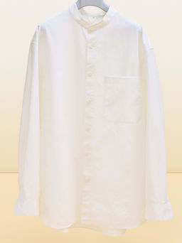 Camisa de popelina con cuello mao - H&m фото 4