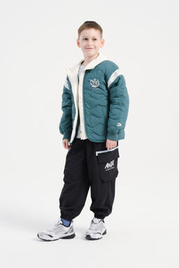 Пуховик короткий Темно-зеленый - Anta фото 2