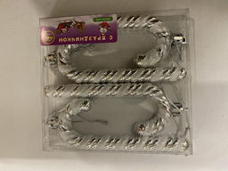 Новогоднее украшение на ёлку леденец, упаковка 4 шт