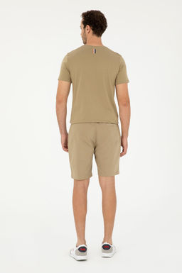 Мужские трикотажные шорты цвета хаки - U.s. polo assn фото 4
