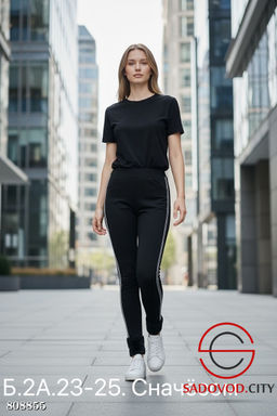 Джеггинсы с начёсом женские