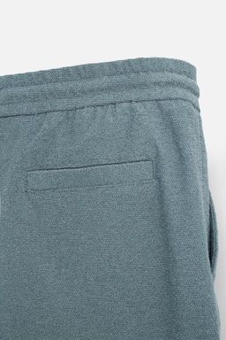 TEXTURED RELAXED FIT BERMUDA SHORTS - Zara фото 9
