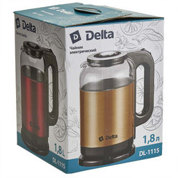 Чайник 1,8л DELTA DL-1115 золотой