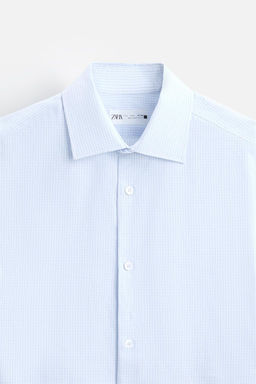 TEXTURED CHECK SHIRT - Zara фото 9