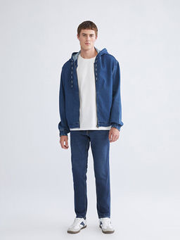 Rahat Kal?p Kap??onlu Erkek Jean Ceket