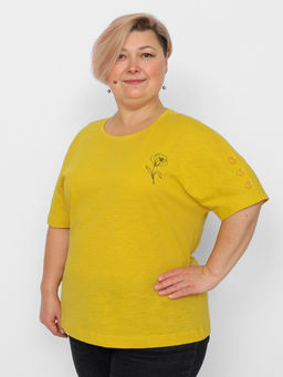 CRB wear/FSLW 60257-30 Футболка женская,желтый/Ex.Cherubino