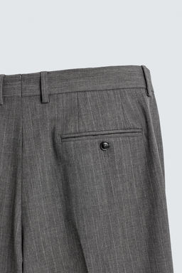 PANTAL?N TRAJE RAYA DIPLOM?TICA CON LANA / Gris - Zara фото 8