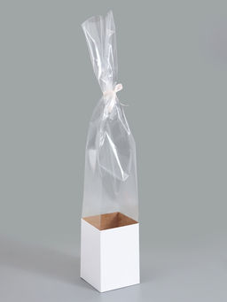 Цена за 10 шт. Пакет-переноска для цветов, 14х14х20х87±5% см