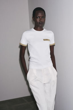 METALLIC THREAD T-SHIRT - Zara фото 15