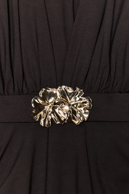 POLYAMIDE DRESS WITH HARDWARE BELT - Zara фото 18