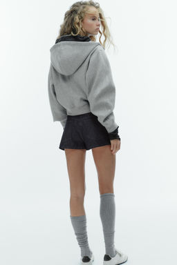 SOFT JACKET WITH PUFF SLEEVES