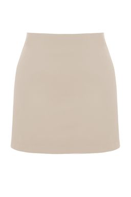 TRENDYOLMILLA Bej Basic Yuksek Bel A-line Mini Boy Dokuma Etek TWOSS22ET0136  фото 20