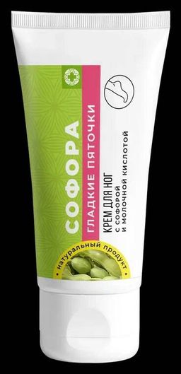 Крем для ног Гладкие пяточки с софорой и молочной кислотой, 70г - Крымский Лекарь фото 2