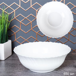 Салатник 590 мл 165 мм Тюльпан тарелка глубокая белая / LHBW-65 (WHITE) /уп 48/