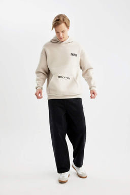 Широкие мешковатые джинсовые брюки с широким узором, нормальной талией и широкими штанинами - Defacto фото 3