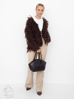 Сумка женская кожаная 2346-2Y coffee Polina&Eiterou в Новосибирске