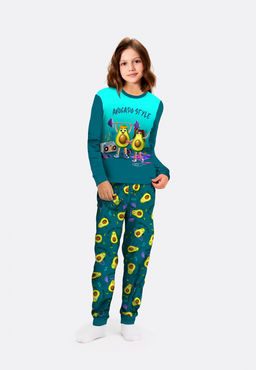 Пижама "Авокадо",изумрудный