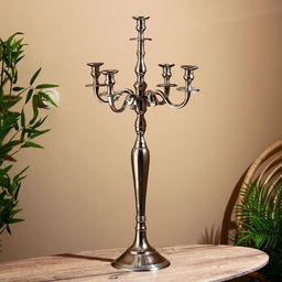 Подсвечник «Сиден», на 5 свечей, 27×41×80 см, алюминий