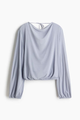 Top con espalda drapeada