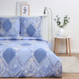 Постельное бельё Экономь и Я 2 сп Витраж, 175х215см, 180х215см, 70х70см-2 шт, полисатин, 80 г/м