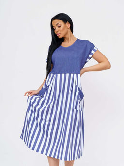 Платье женское, цвет синий