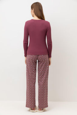 Е 20173/красно-коричневый,роза востока пижама жен - Very neat фото 5