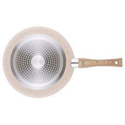 51020 GIPFEL Сковорода ECO 26*5.3см с антипригарным покрытием мраморная крошка и бакелитовой ручкой с покрытием Soft Touch. Материал: кованый алюминий. Толщина стенок 2,5мм, толщина дна 3,5мм. Упако  фото 4