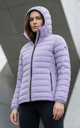 Куртка женская стёганая с капюшоном с графеновой подкладкой черного цвета 9624_1Ch - Valianly фото 72