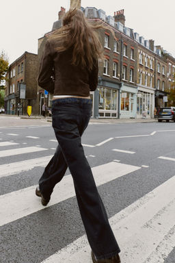 Z1975 MID-WAIST JACQUARD WAIST JEANS - Zara фото 15