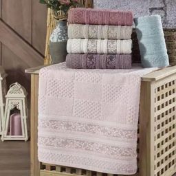 Махровое полотенце Барокко- АКВА 50*90 см. хлопок 100%