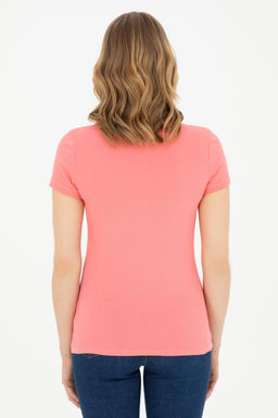 Kad_n Neon Pembe Basic Polo Yaka Ti__rt - U.s. polo assn фото 5