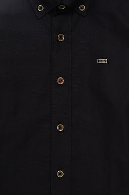 Черная базовая рубашка с длинным рукавом для мальчика - U.s. polo assn фото 3