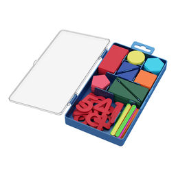 Цена за 1 шт. Набор счетных материалов пластиковый ErichKrause Ice Metallic (в коробке по 142 шт)