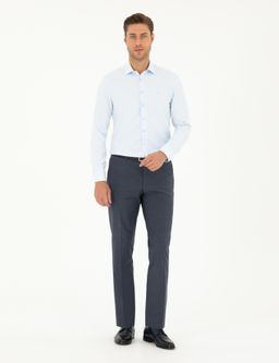 A__k Mavi Slim Fit Uzun Kollu G_mlek - Pierre cardin фото 4