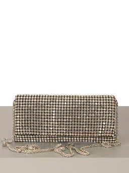 LACCOMA сумка ST167-червонное серебро стразы  фото 3