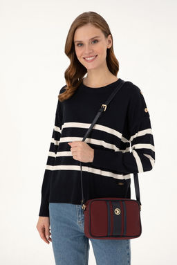 Женская бордовая сумка через плечо Неожиданная скидка в корзине