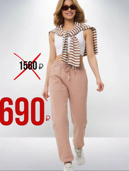 Брюки спорт P422-0801-2 cacao