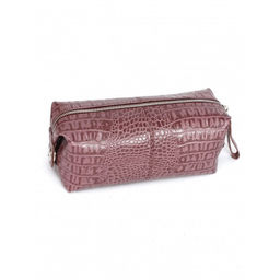Косметичка Croco-К-720 натуральная кожа (1 отдел), ирис кайман (252) 265059