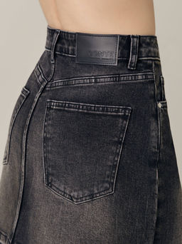 CONTE CON-687 Юбка джинсовая женская washed black